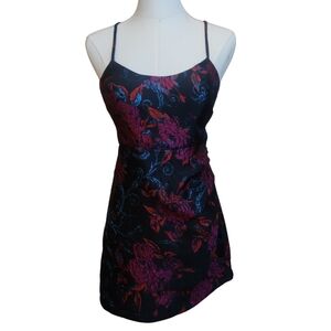 NWT Metallic Floral Mini Dress